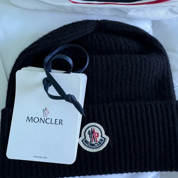 Moncler Wool & Cashmere Blend Beanie - Picture 3 of 9